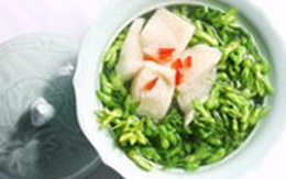 Canh bông thiên lý nấu phi lê cá